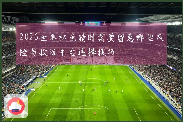2026世界杯竞猜时需要留意哪些风险与投注平台选择技巧